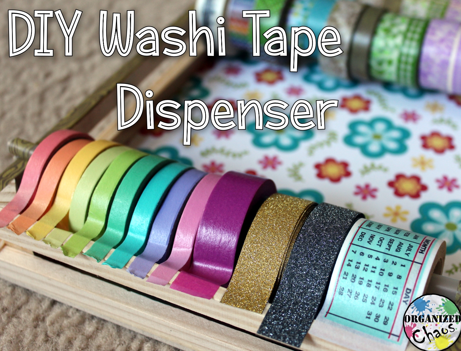 Mommy Monday: DIY washi tape dispenser